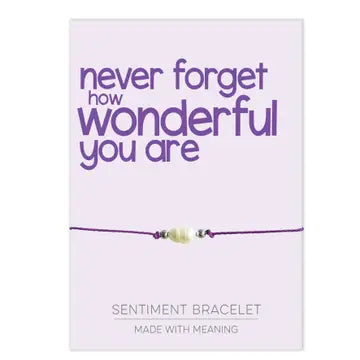Sentiment Bracelet - Never Forget