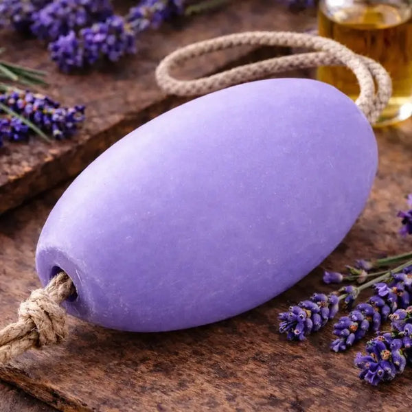 French Market Soap On A Rope - Lavender
