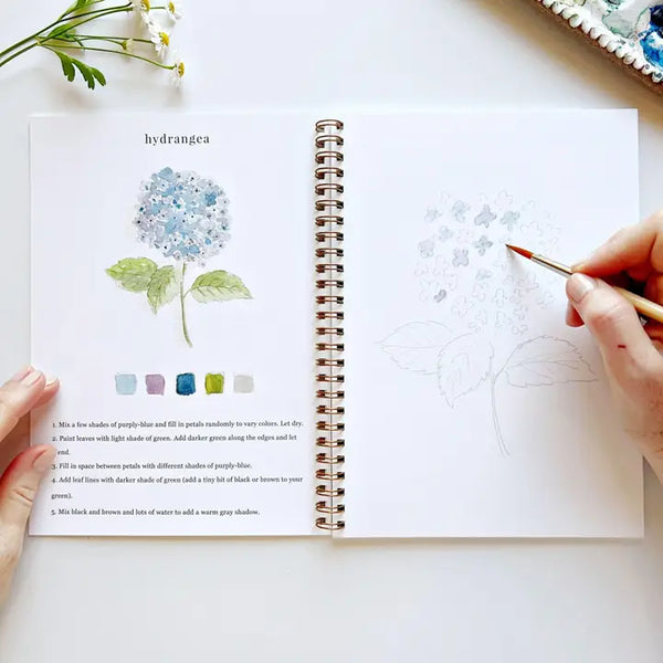 Flowers Watercolour Workbook