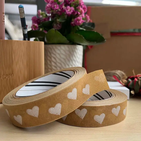 Heart Kraft Paper Tape