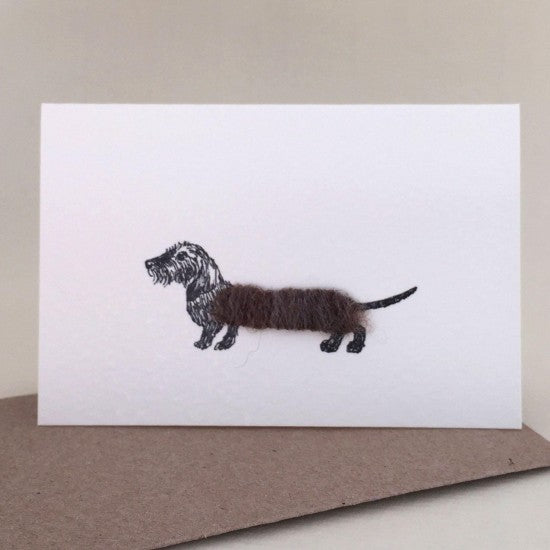 Mini Card - Wire Haired Dachsund