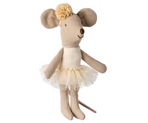 Maileg Ballerina Mouse - Little Sister Off-White