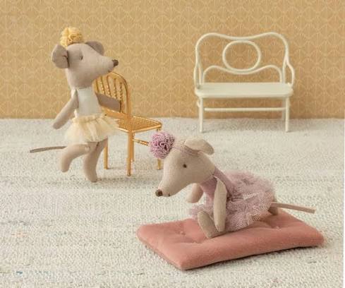 Maileg Ballerina Mouse - Little Sister Off-White