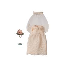 Maileg Mouse Wedding Dress - Mum
