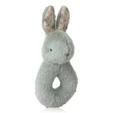 Maileg Rabbit Rattle Set - Mint
