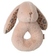 Maileg Rabbit Rattle Set - Powder