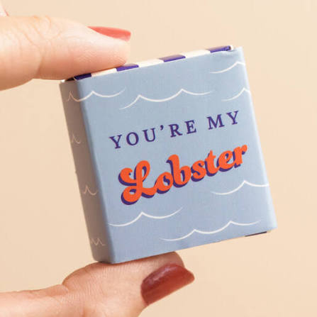 Tiny Matchbox Ceramic Token - Lobster