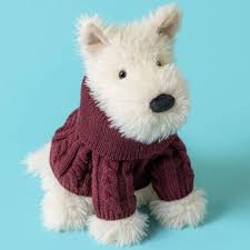 Jellycat Munro Scottie Dog 'Winter Jumper'