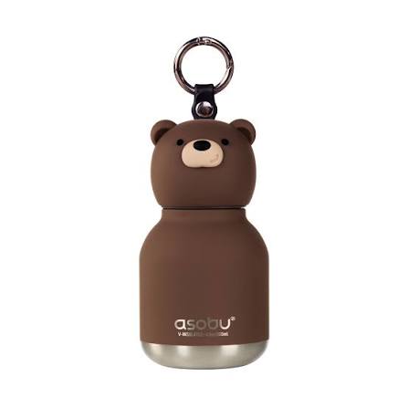 Mini Bestie Bottle Bag Charm - Brown Bear