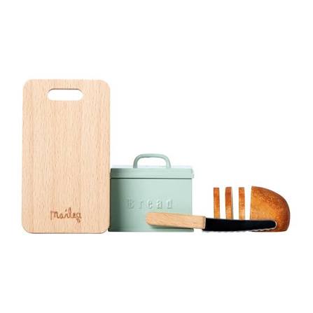 Maileg Bread Box w. utensils -  Miniature