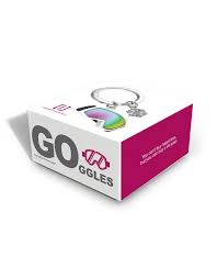 Metalmorphose Keyring - Winter Sports Goggles & Snowflake