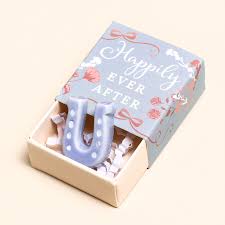 Tiny Matchbox Ceramic Token - Horse Shoe