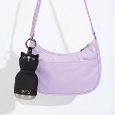Mini Bestie Bottle Bag Charm - Black Cat