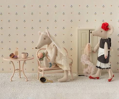 Maileg Mouse Cafe Set - Pale Pink