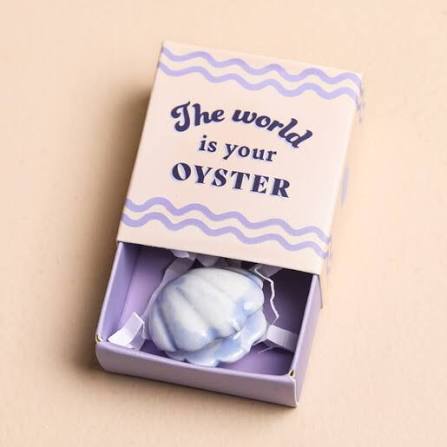 Tiny Matchbox Ceramic Token - Oyster