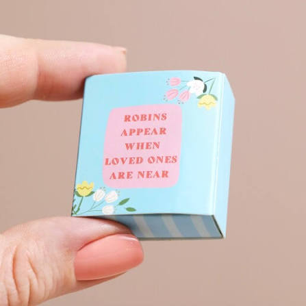 Tiny Matchbox Ceramic Token - Robin
