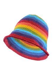 Pachamama Cotton Bucket Hat - Rainbow