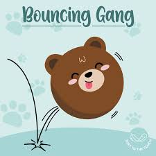 Legami Bouncing Gang - Bouncy Ball - Teddy Bear