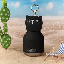 Mini Bestie Bottle Bag Charm - Black Cat