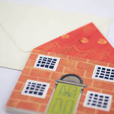 Concertina Card - Houses