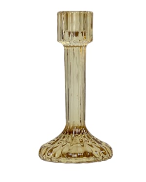 Tall Glass Dinner Candle Holder - Jojoba
