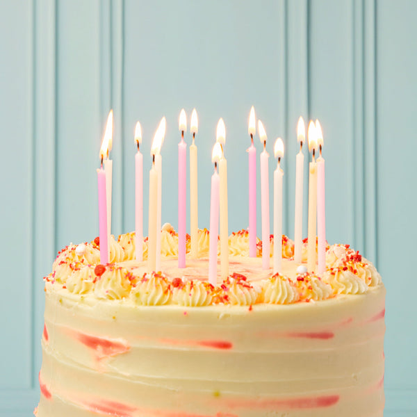 We Love Pastel Cake Candles