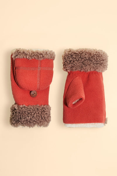 Powder Anna Mittens - Coral