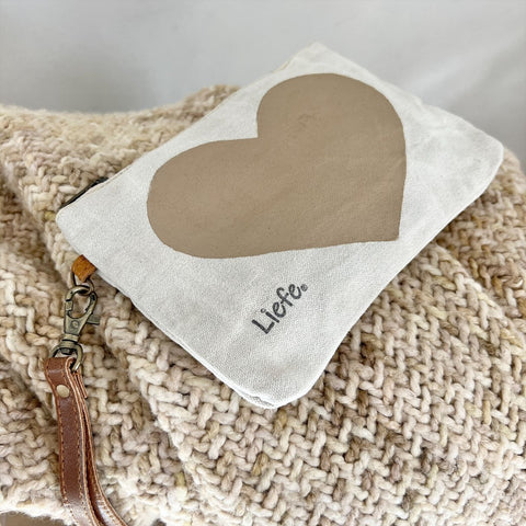 Liefe NL Latte Heart Clutch Bag