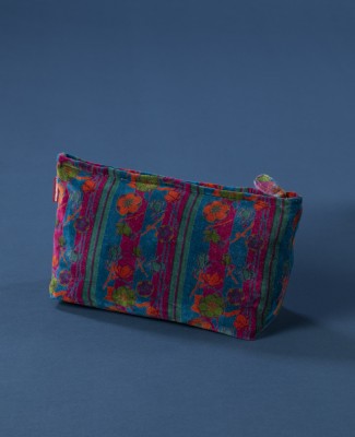 Les Touristes XL Airport Pouch - Kensington Dark Green & Fuchsia