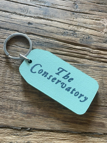 Wooden Key Tag - The Conservatory