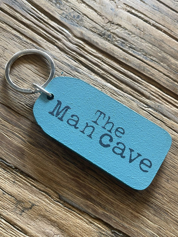 Wooden Key Tag - The Man Cave
