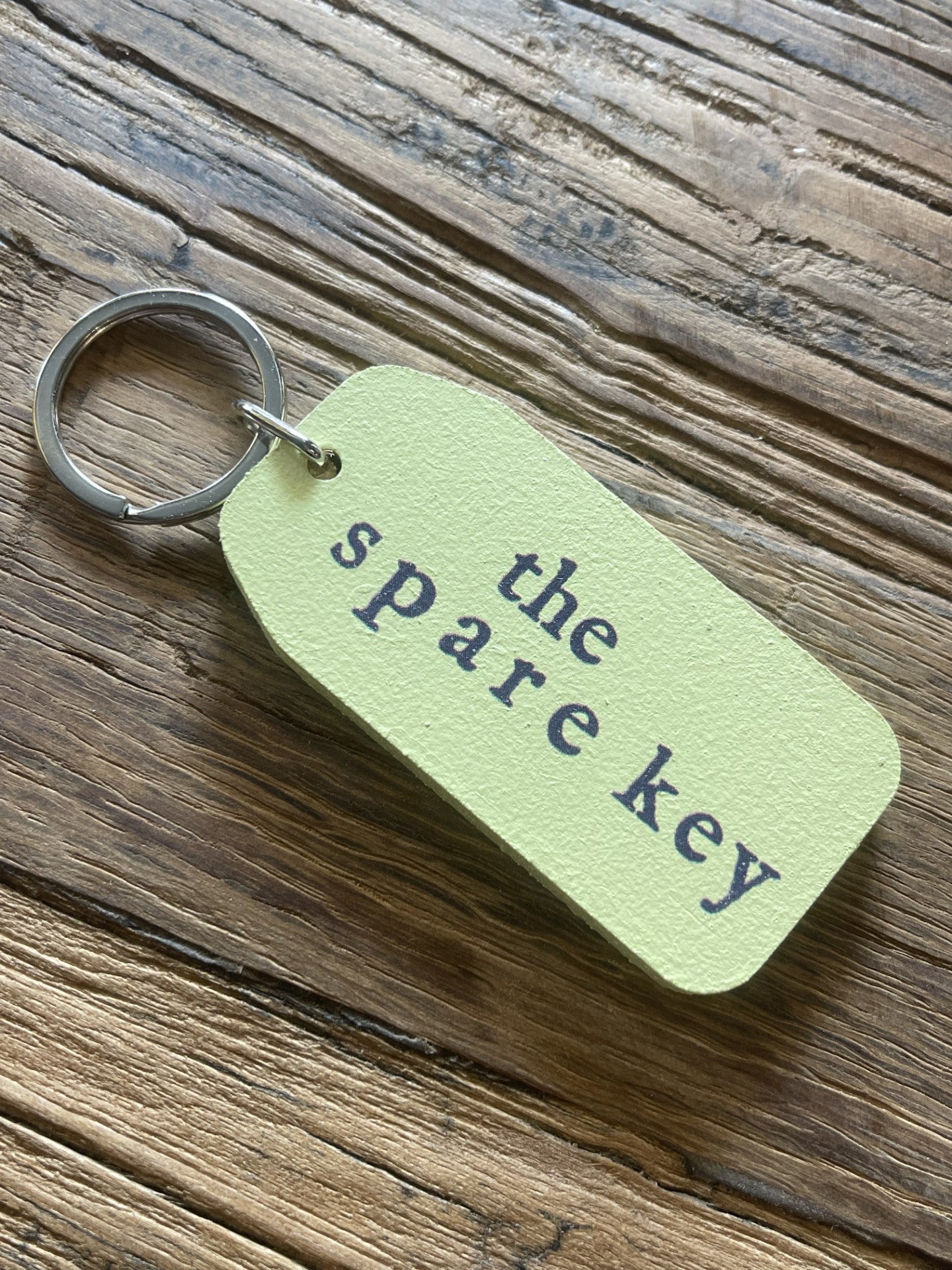 Wooden Key Tag - The Spare Key