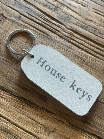 Wooden Key Tag - House Keys