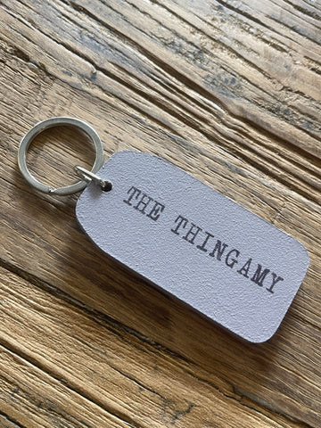 Wooden Key Tag - The Thingamy