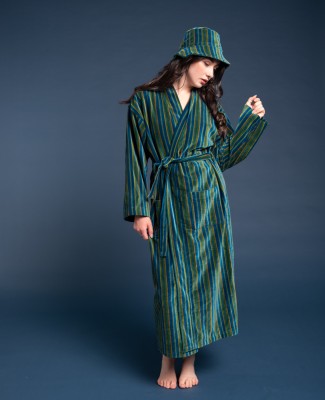 Les Touristes Luxury Oversized Velvet Bathrobe - Margate