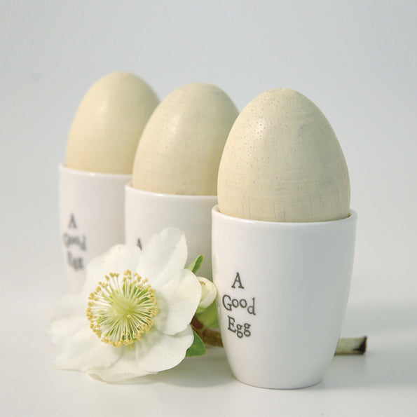 Porcelain Egg Cup - A Good Egg