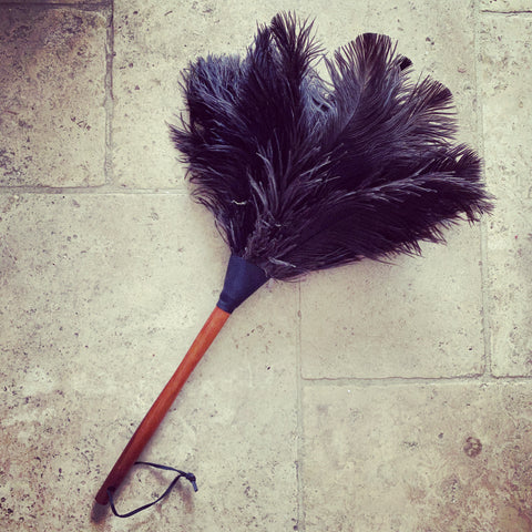 Redecker Ostrich Black Feather Duster - 50cm