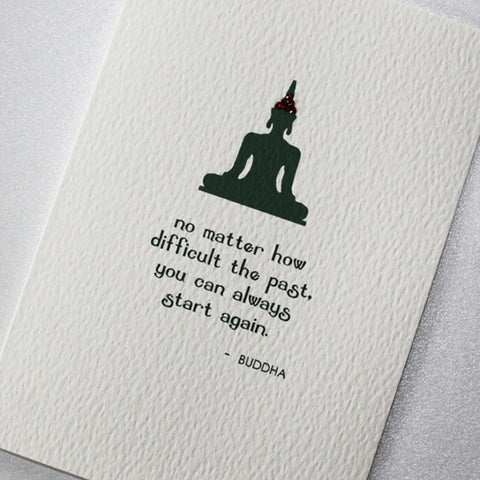 Good Vibes Card - You Can Always Start Again