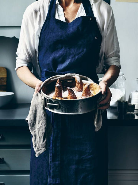 SALE WAS £95 NOW £75 Lovely Linen Unisex Button Apron - various colours available