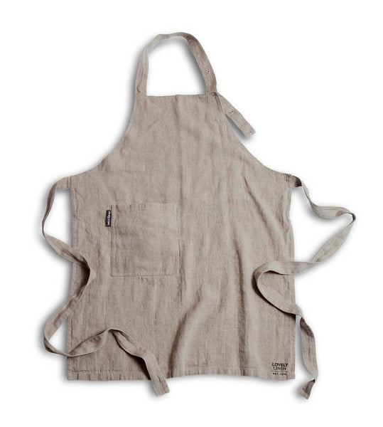 SALE WAS £95 NOW £75 Lovely Linen Unisex Button Apron - various colours available