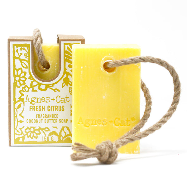 Citrus Soap on a Rope 150g