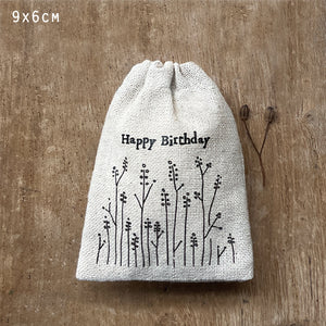 Happy Birthday Small Drawstring Bag