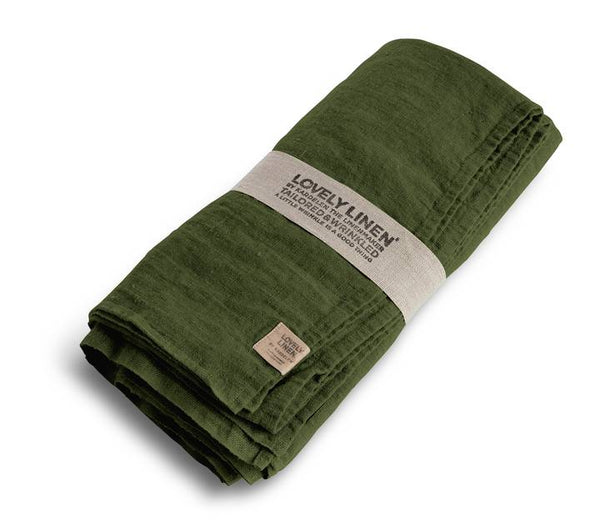 Lovely Linen Jeep Green Tablecloth