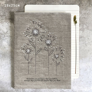 Large Linen Book - Remember You Are Braver
