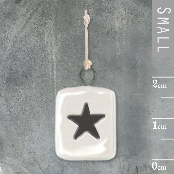 Porcelain Mini Hanger - Star