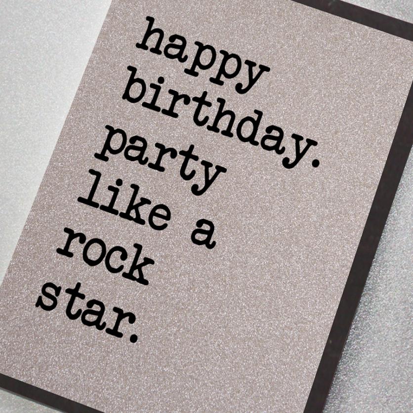 Card - Party Like A Rock Star