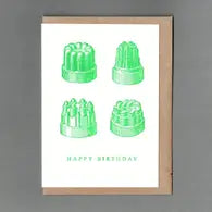 Letterpress Card - Jelly Happy Birthday