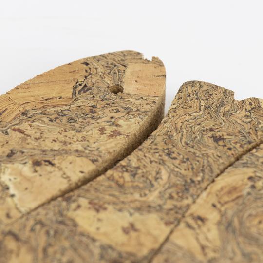 Natural Cork Three Fish Marbled Trivet