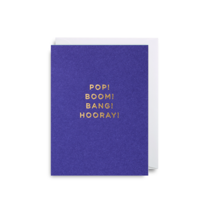 MINI Card - Pop Boom Bang Hooray!