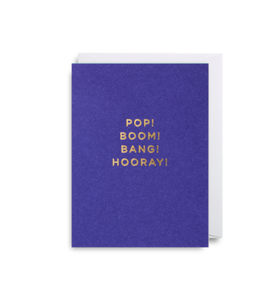 MINI Card - Pop Boom Bang Hooray!